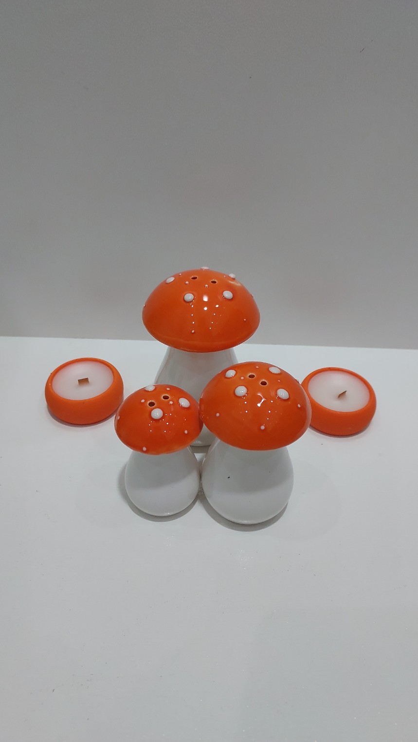 نمکدان ۳ عددی طرح قارچ(ارسال رایگان)